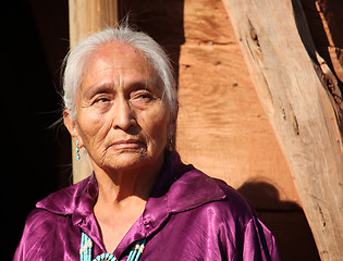 Image showing Beautiful 77 year Old Elderly Navajo Woman