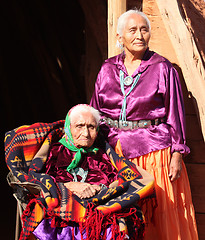 Image showing Navajo Wise Elderly Women Outdoors