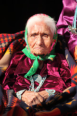 Image showing Wise Navajo Elder Wearing Traditional Jewelry