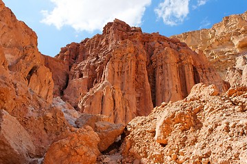 Image showing Majestic Amram pillars rocks in the desert