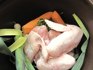 Image showing preparation of chicken soup