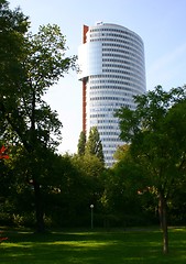 Image showing Modern office building in the green