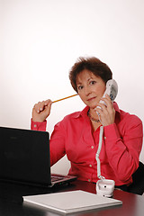 Image showing business woman in red 1