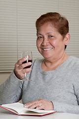 Image showing Smiling friendly senior woman