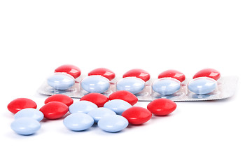 Image showing red and blue pills