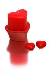 Image showing Valentine candle