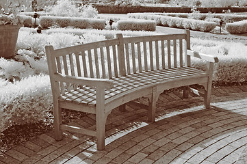 Image showing Infrared Garden Bench