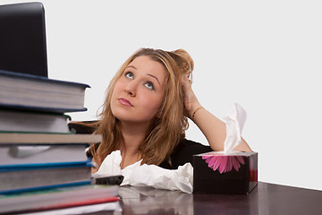 Image showing Bored Student