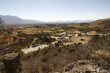 Image showing Yagul burrial site and overview of the surrounding landscape. Oa