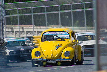 Image showing Classic car race during Bang Saen Speed Week