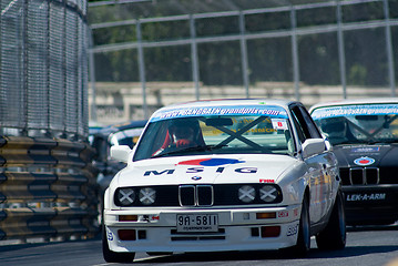 Image showing Classic car race during Bang Saen Speed Week