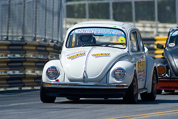 Image showing Classic car race during Bang Saen Speed Week