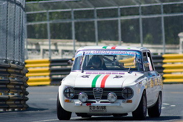 Image showing Classic car race during Bang Saen Speed Week