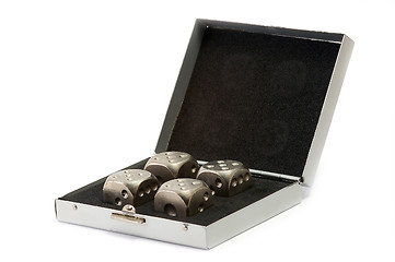 Image showing Case with metal dice