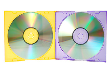 Image showing Stack of CDs