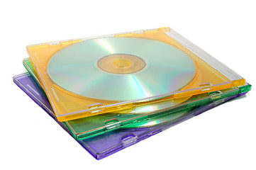 Image showing Stack of CDs
