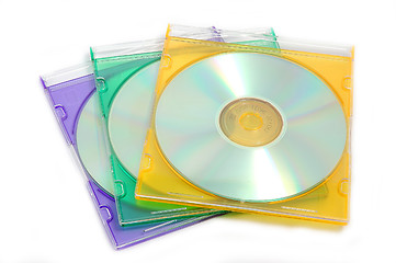 Image showing Stack of CDs