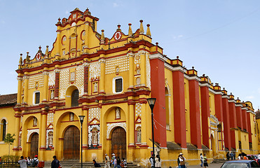 Image showing Templo de Santo Domingo cathedral in San Cristobal de las Casas,