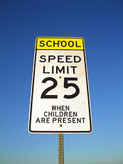 Image showing Speed Limit Road Sign