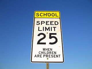 Image showing Speed Limit Road Sign