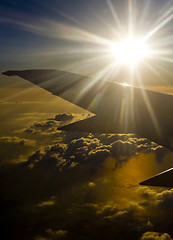 Image showing approaching thailand at sunset