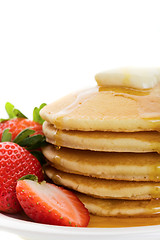 Image showing golden pancakes