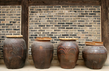 Image showing Kimchi pots