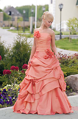 Image showing Bride looking down