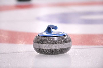 Image showing Winter Sport-Curling, the granite Rock