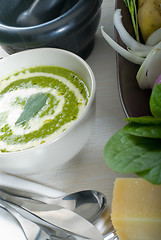 Image showing spinach soup