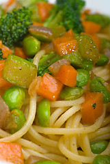 Image showing vegetable pasta