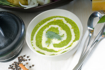 Image showing spinach soup