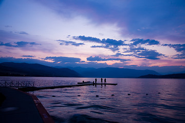 Image showing Sunset at Lake Chelan