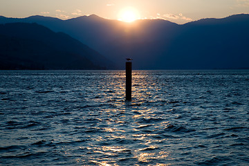 Image showing Sunset at Lake Chelan