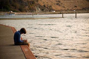 Image showing Woman Reading