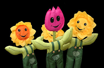 Image showing Toy flowers