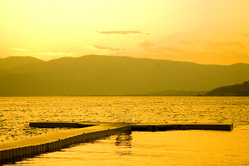 Image showing Sunset at Lake Chelan