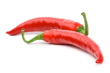 Image showing two red chilly peppers