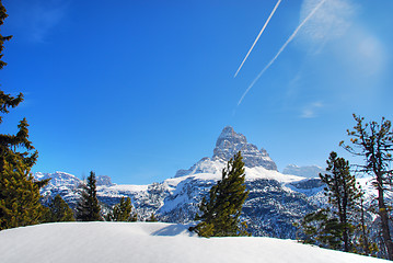 Image showing Alps Winter, Dolomites, Italy, 2007