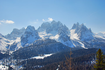 Image showing Alps Winter, Dolomites, Italy, 2007