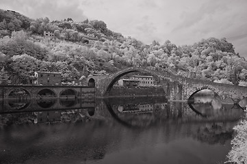 Image showing Devils Bridge, Garfagnana, Italy