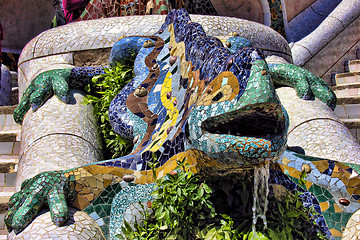 Image showing Detail of a Barcelona Park