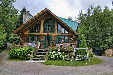 Image showing House at the Lake, Quebec, Canada