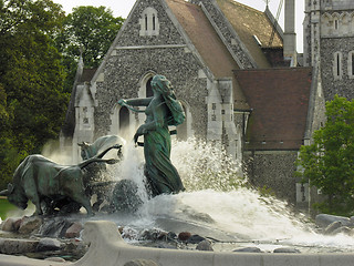 Image showing Detail of a fountain in Denmark