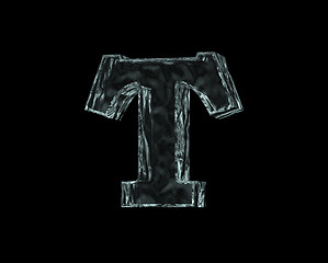 Image showing frozen letter T