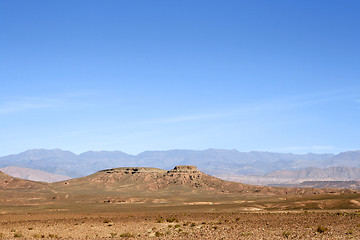 Image showing Mountain in the desert of south-east Morocco