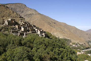 Image showing Houses in the village of Imlil in Toubkal National Park, Morocco