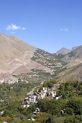 Image showing Houses in the village of Imlil in Toubkal National Park, Morocco