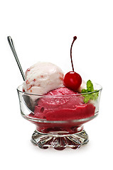 Image showing Ice cream in dish