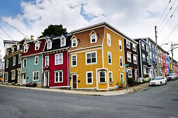 Image showing Colorful houses in St. John's